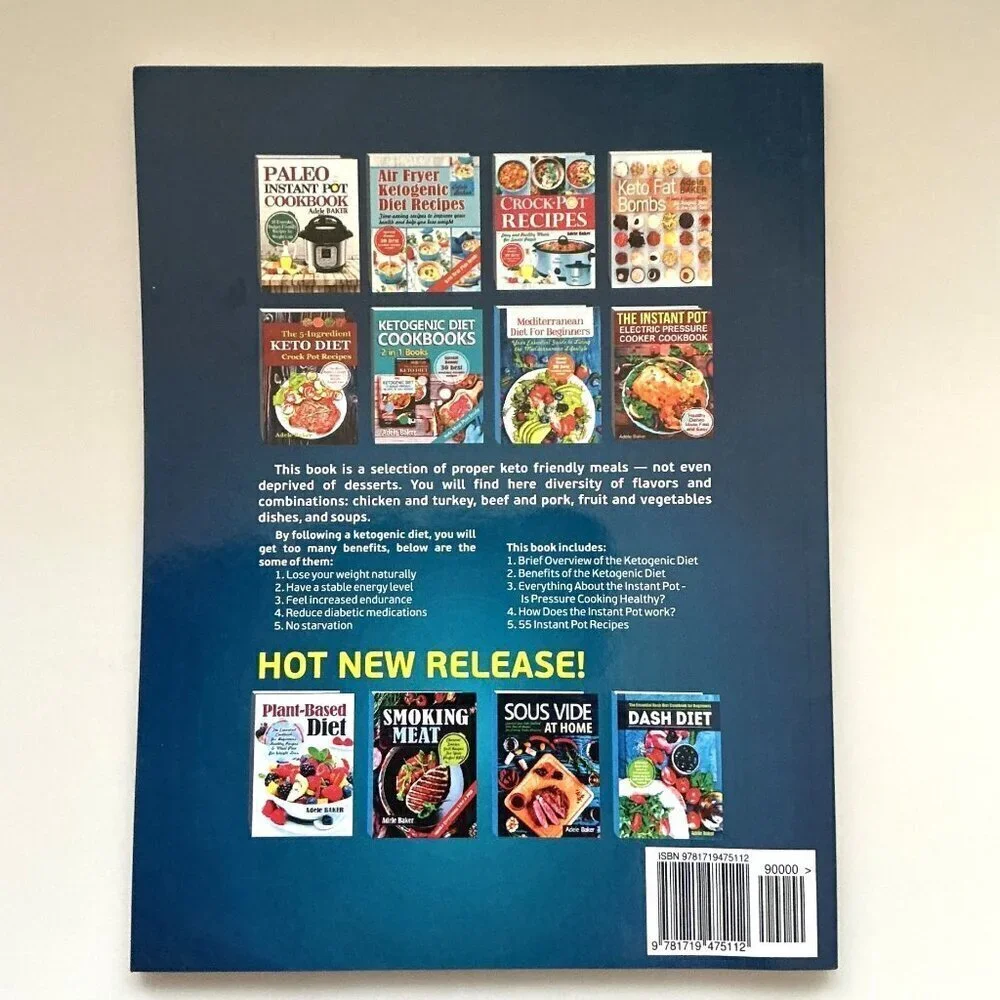 KETO DIET INSTANT POT COOKBOOK: INSTANT POT RECIPES PAPERBACK